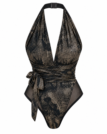 #Color_Metallic Snakeskin