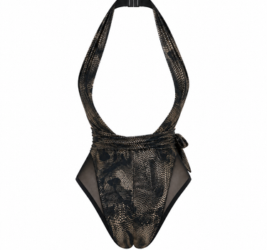 #Color_Metallic Snakeskin