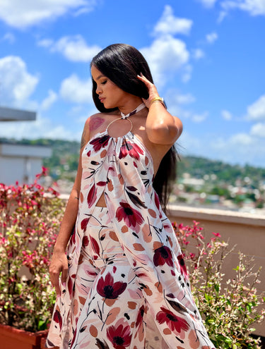 #Color_Red/Coral Floral